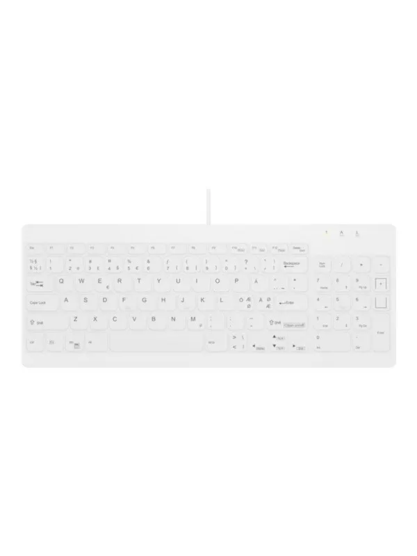 Cherry Active Key AK-C7012 - keyboard - compact hygiene fully sealed IP68 - QWERTY - Pan Nordic - white Input Device - Tangentbord - Nordisk - Vit