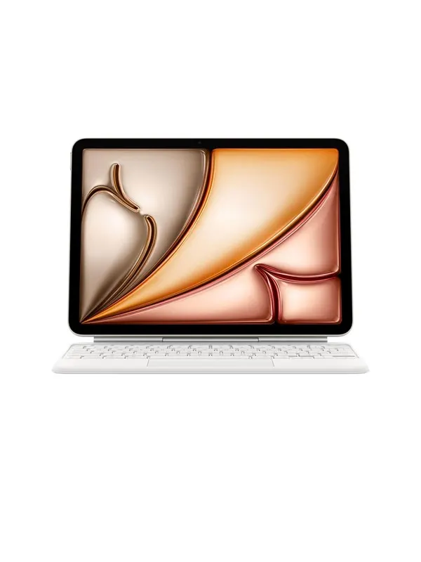 Apple Magic Keyboard for iPad Air M3 11" - White - Tastatur &amp; Folio set - Tysk - Vit