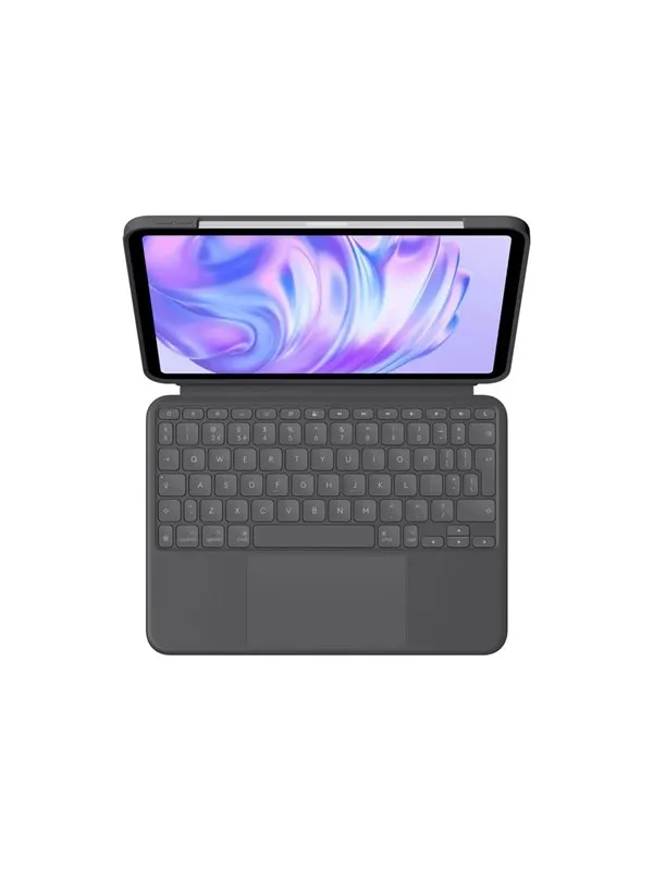 Logitech Combo Touch for iPad Pro 11" (M4) &amp; iPad Pro 11" Gen 1/2/3/4 - Graphite - Tastatur &amp; Folio set - Engelska (UK) - Grå