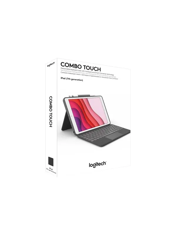 Logitech Combo Touch for iPad Pro 11" (M4) &amp; iPad Pro 11" Gen 1/2/3/4 - Graphite - Tastatur &amp; Folio set - Engelska (US) - Grå