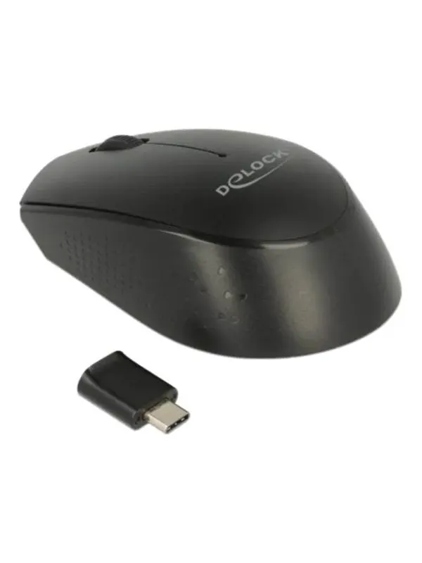 DeLOCK Optical 3-button mini mouse - Mouse - Optic - 3 knappar - Svart