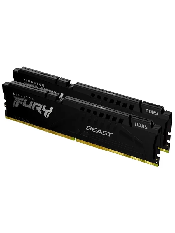 Kingston FURY Beast DDR5-6800 - 32GB - CL34 - Dual Channel (2 pcs) - AMD EXPO & Intel XMP - Svart