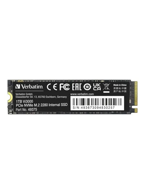 Verbatim Vi3000 SSD - 1TB - PCIe 3.0 - M.2 2280