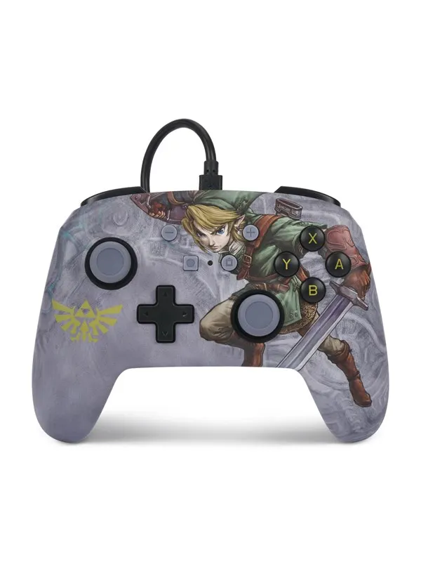 PowerA förbättrad trådbunden handkontroll för Nintendo Switch - Valiant Link - Wired Controller - Nintendo Switch