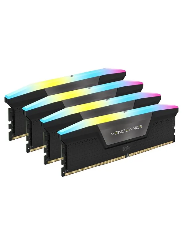 Corsair Vengeance RGB DDR5-5600 - 128GB - CL40 - Quad Channel (4 pcs) - Intel XMP - Svart