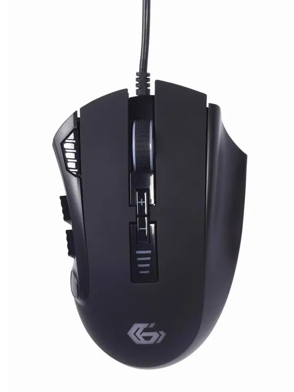 Gembird Ragnar RX500 - Gamingmus - Optic - 10 knappar - Svart med RGB ljus