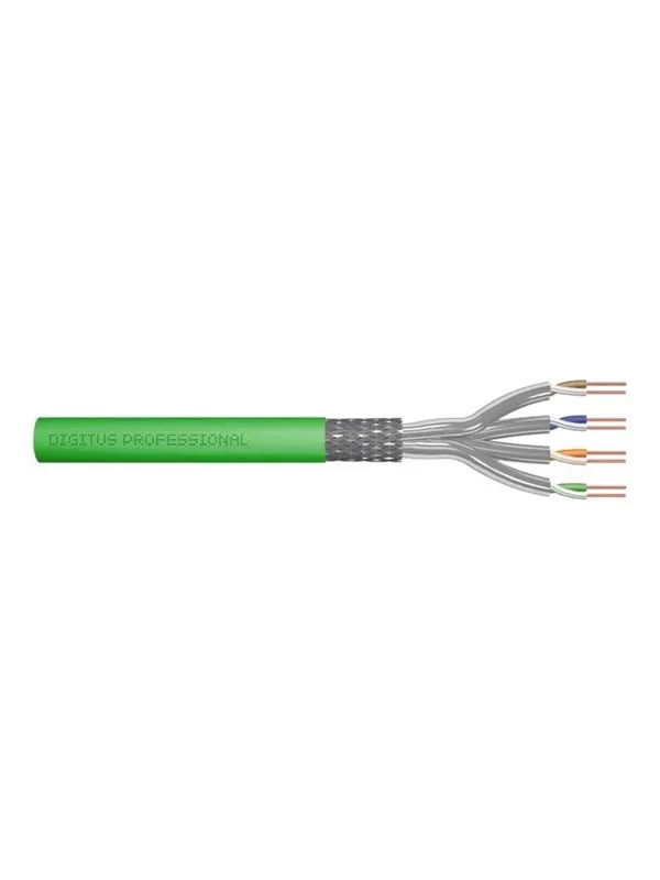 DIGITUS Professional bulk cable - 100 m - green - Grön - 100m