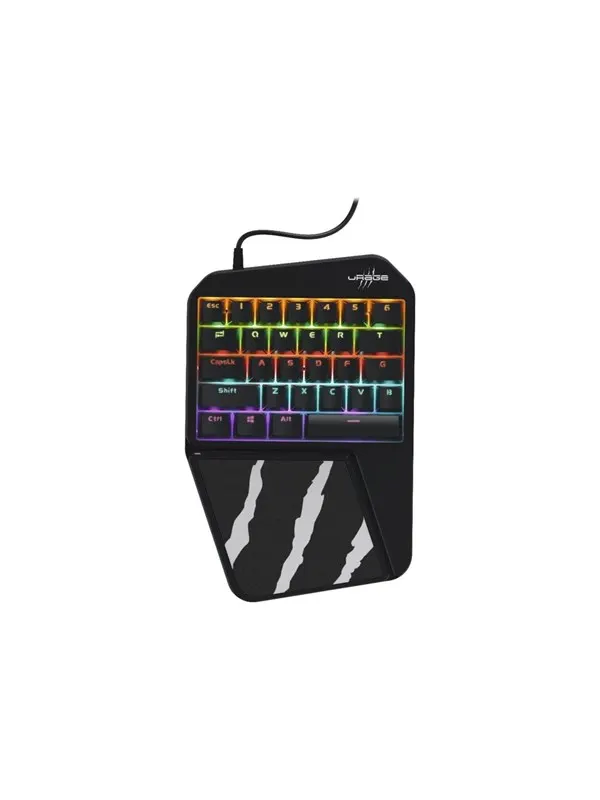 Hama uRage Exodus 410 One-Handed - Tangentbord - Svart