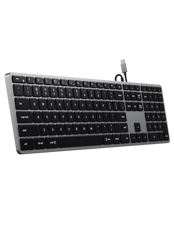 Satechi Slim W3 - Tangentbord - Nordisk - Grå