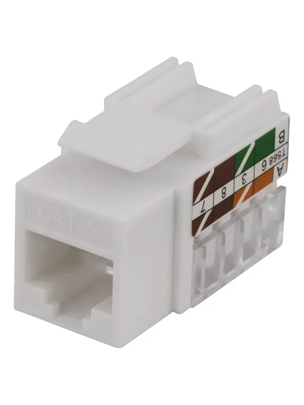 Deltaco UTP CAT6 Keystone connector 90 degree "Tool-free"