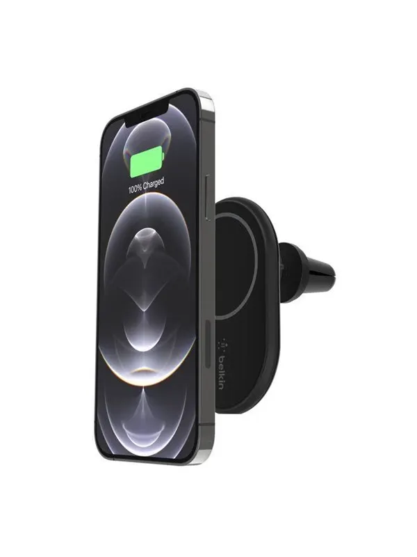 Belkin BOOST CHARGEª Magnetic wireless Car Vent Mount + Car Charger CLA Black