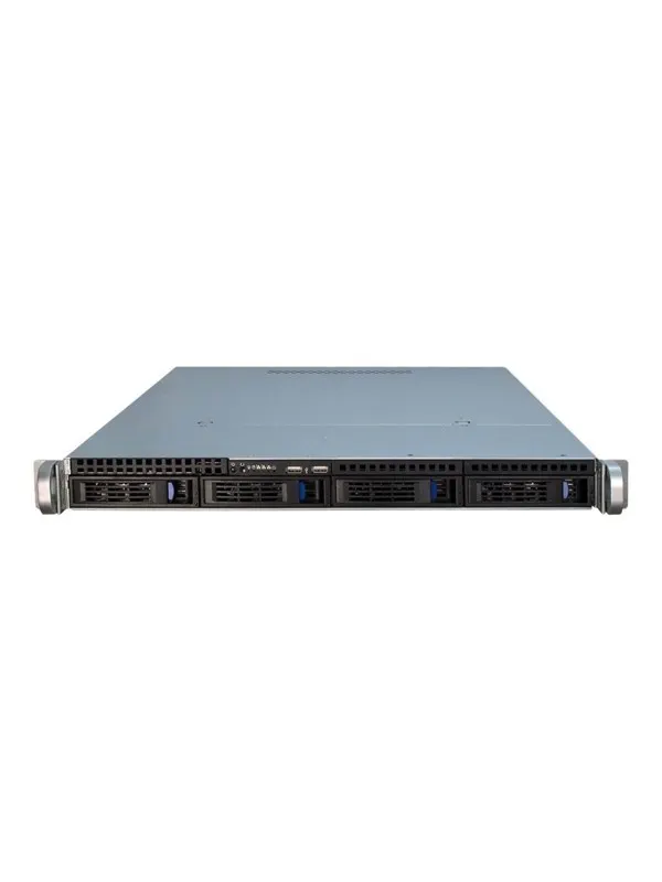 Inter-Tech IPC 1U-1404 - Chassi - Server (Rack) - Svart