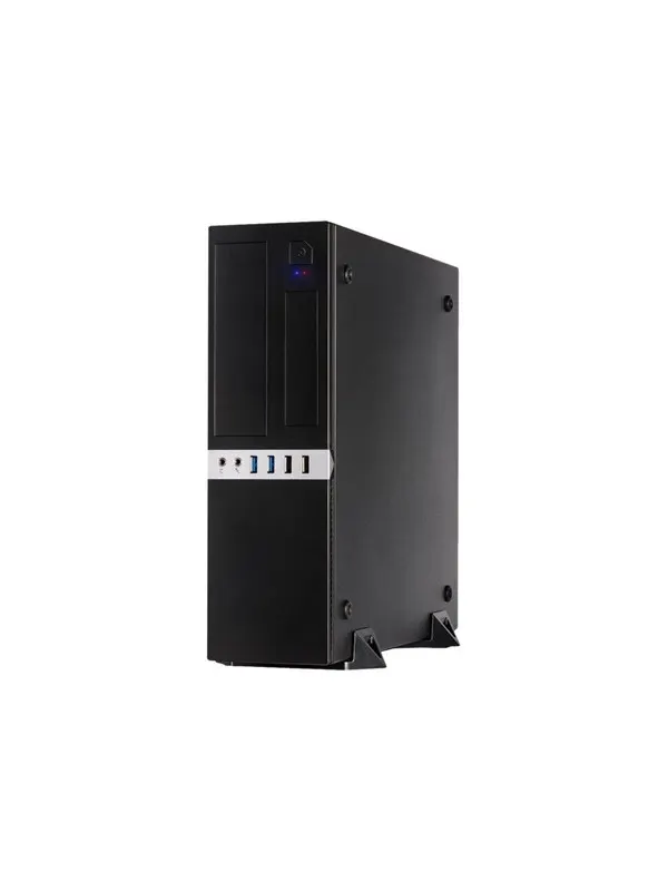 Inter-Tech IT-503 - Chassi - Desktop slimline - Svart
