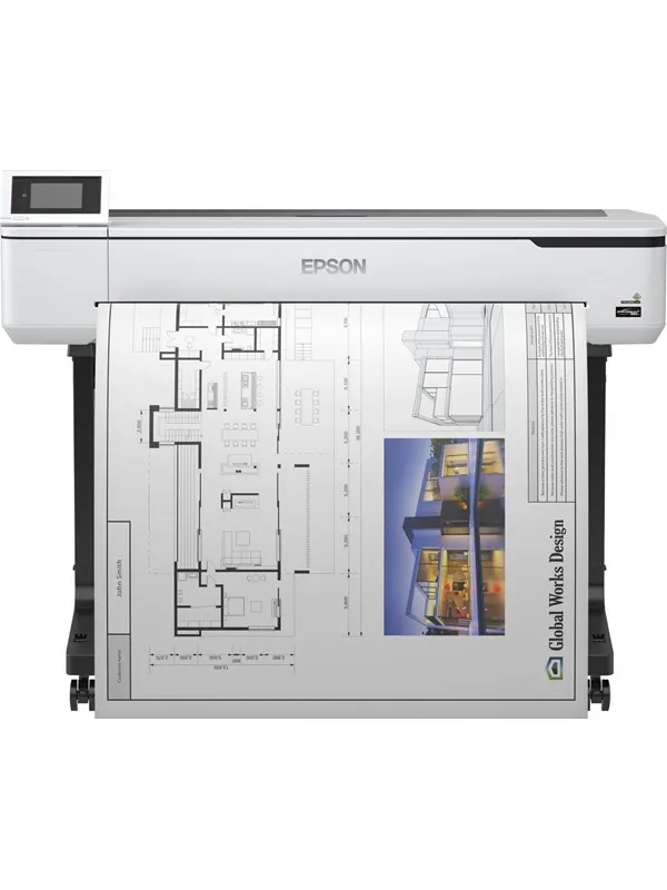 Epson largeformatprinter - SureColor SC-T5100 Wireless Printer (with Stand) - 4-farvet