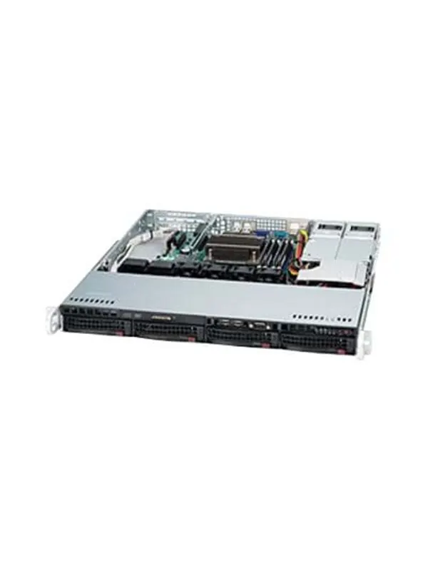 Supermicro SC813M FTQC-R407CB - Chassi - Server (Rack) - Svart