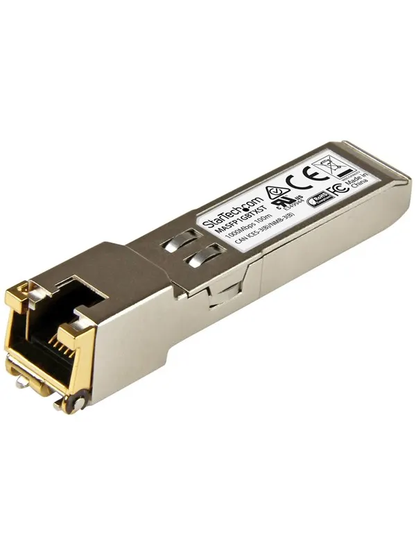 StarTech.com MASFP1GBTXST Cisco Meraki MA-SFP-1GB-TX Compatible SFP Module - 1000BASE-T - SFP to RJ45 Cat6/Cat5e - 10/100/1000 Mbps - RJ-45 100m - Cisco Meraki MS225 MX400 MS250