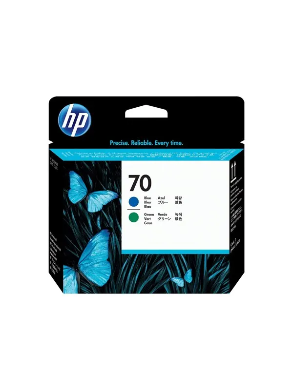 HP 70 Printhead Blue-Green - Skrivhuvud Blå