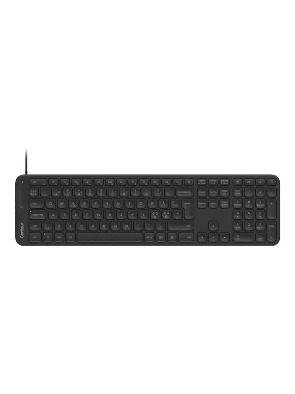 Contour Balance - Tangentbord - Nordisk - Svart