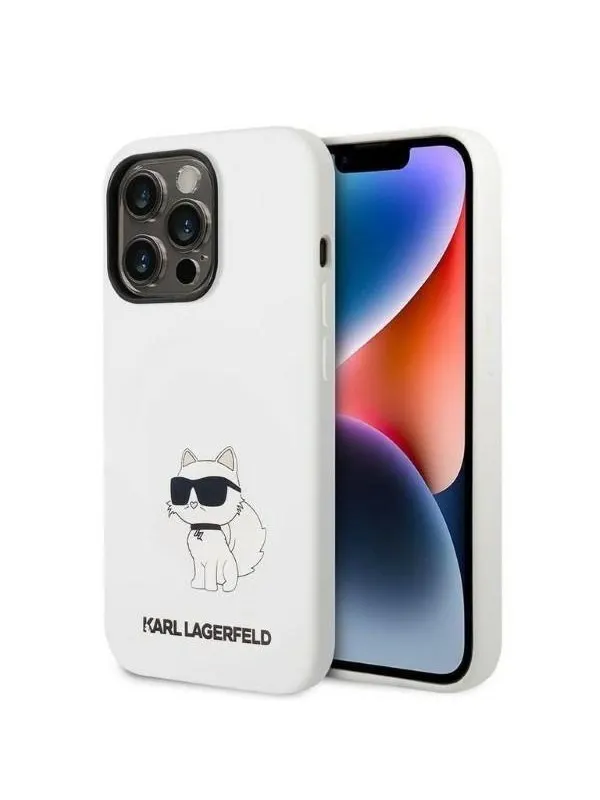 Karl Lagerfeld KLHCP14LSNCHBCH iPhone 14 Pro 6.1" hardcase white/white Silicone Choupette