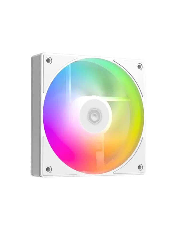 ID-Cooling AS-120 ARGB Reverse - Chassi fläkt - 120mm - Vit med RGB-ljus