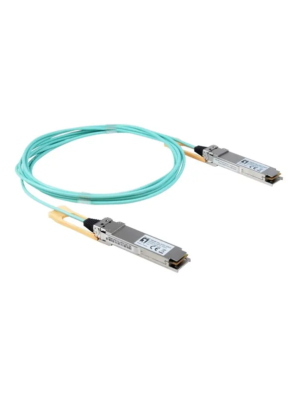 LevelOne 100GBase-AOC direct attach cable - 3 m - Blå - 3m