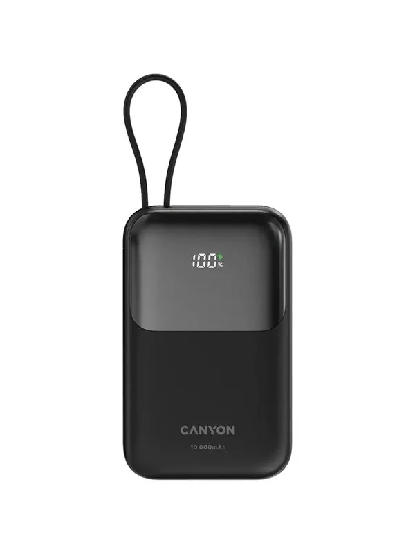 Canyon OnPower 101 10000 mAh PD 22.5W, Svart - 10000 mAh