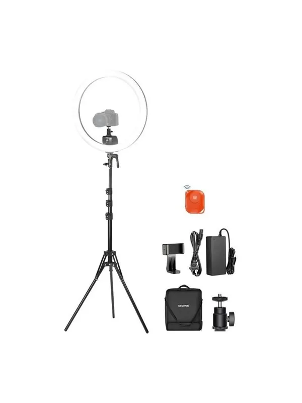 Neewer SRP18C 17cm selfiekit med rund LED-mobillampa