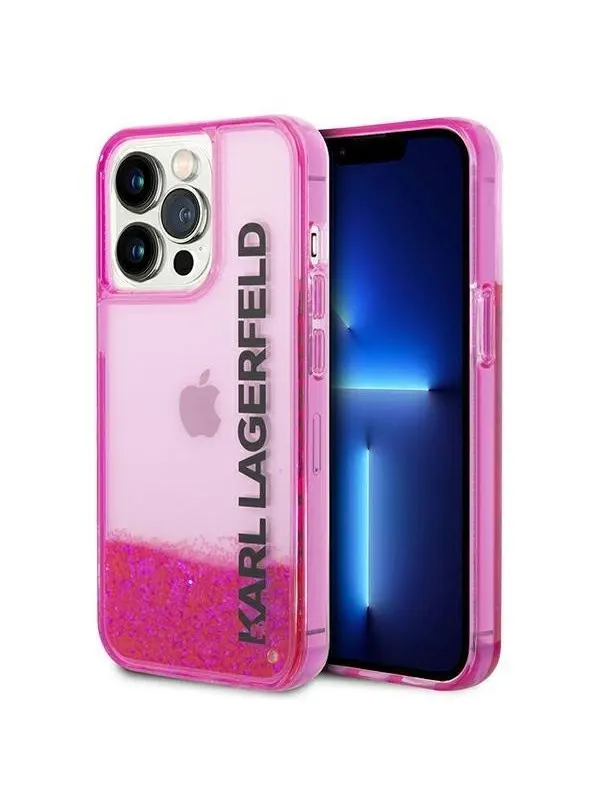 Karl Lagerfeld KLHCP14XLCKVF iPhone 14 Pro Max 6.7 "pink / pink hardcase Liquid Glitter Elong