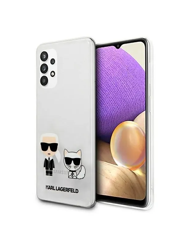 Karl Lagerfeld KLHCA32CKTR A326 A32 5G hardcase Transparent Karl & Choupette
