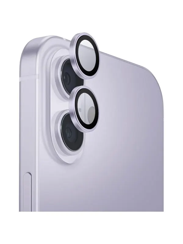 UNIQ Optix Aluminum Camera Lens Protector Glass for iPhone 17 with Applicator - Purple