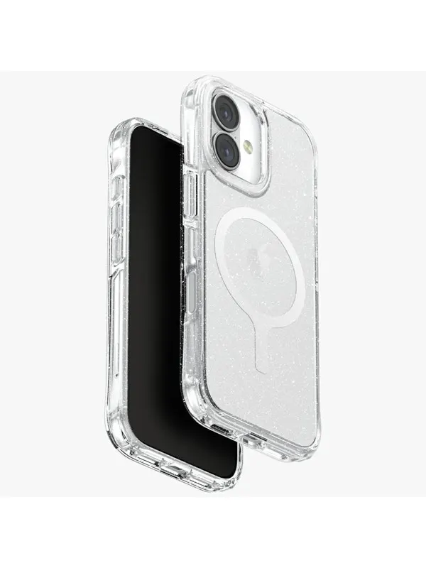 UNIQ LifePro Xtreme Magclick Charging Case for iPhone 17 - Clear-Glitter