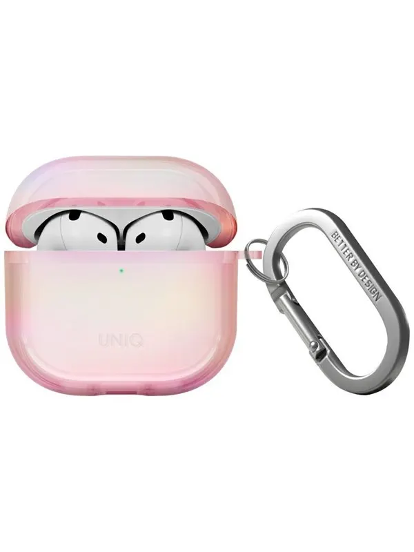 UNIQ Iridescia Case for AirPods 4 Hang Case - Holo Pink