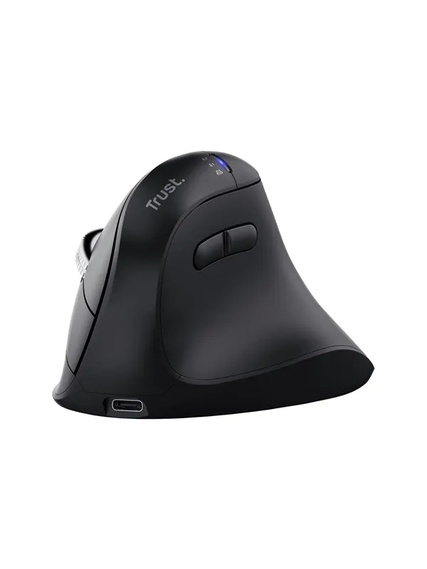 Trust Vyran - Vertical mouse - Optic - 8 knappar - Svart