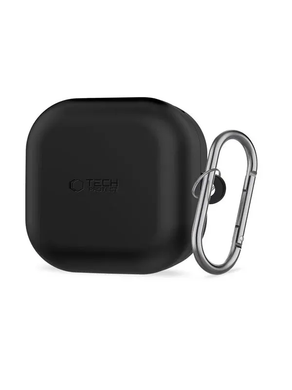 Tech-Protect Silicone Hook Case for Samsung Galaxy Buds 4 / 4 Pro - Black