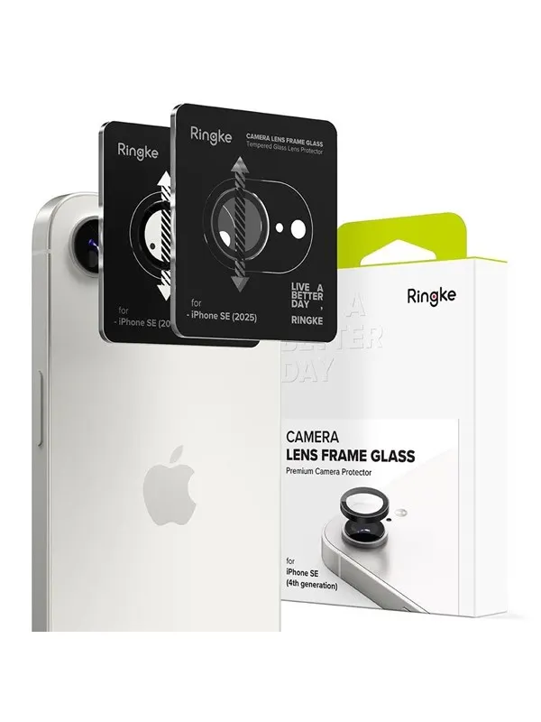 Ringke Camera Frame Protector 2-pack Camera Protector for iPhone 16e / 17e - Black