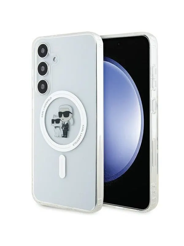 Karl Lagerfeld IML Karl&amp;Choupette MagSafe case for Samsung Galaxy S24 - transparent