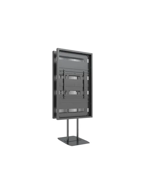 Multibrackets M Pro Series mounting kit - for digital signage display - dual pole - black - Max 50 kg - recommended for 75"