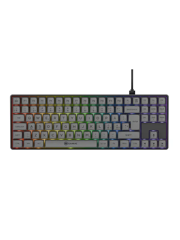 AeroCool Gamiac TKL90G - Grey/Black - TKL - Kailh Blue