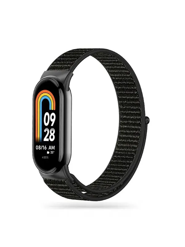 Tech-Protect Nylon Strap for Xiaomi Smart Band 8 / 8 NFC - Black