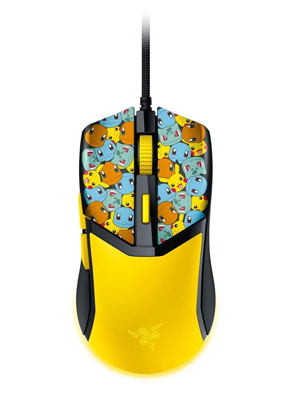 Razer Cobra Wired - Pokémon Kanto Starters Edition - Gamingmus - Optic - 6 knappar - Yellow