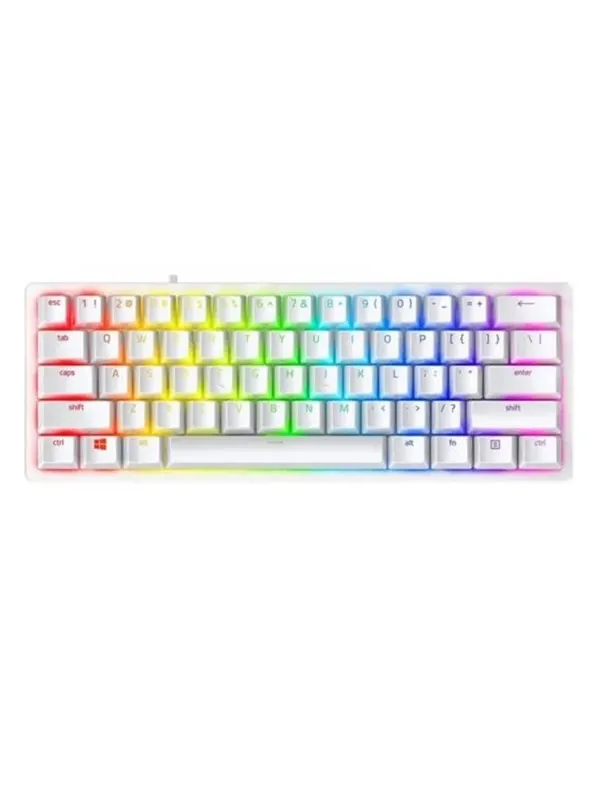 Razer Huntsman V3 Pro Mini (60%) - Analog Optical Gen-2 - Gaming Keyboard - Utan numpad - Engelska (US) - Vit