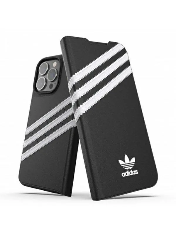 Adidas OR Booklet Case PU for iPhone 13 Pro / iPhone 13 - Black & White