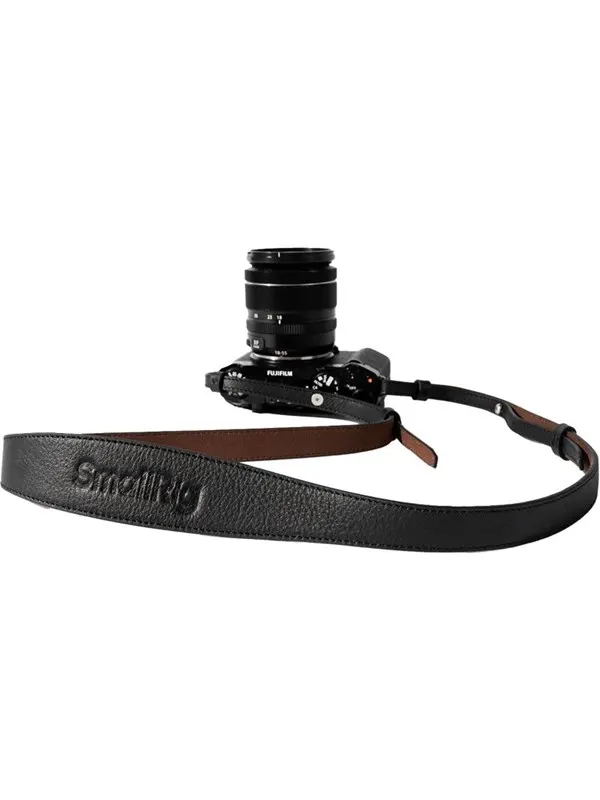 SmallRig 5208 Universal Leather Camera Shoulder Strap Black