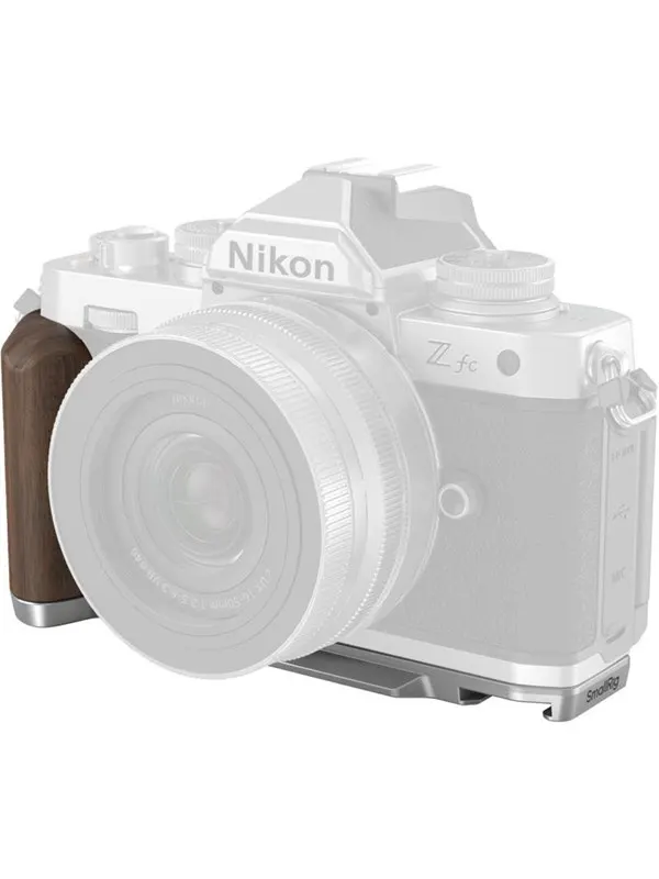 SmallRig 4803 Wooden L-Shape Grip for Nikon Z fc Silver
