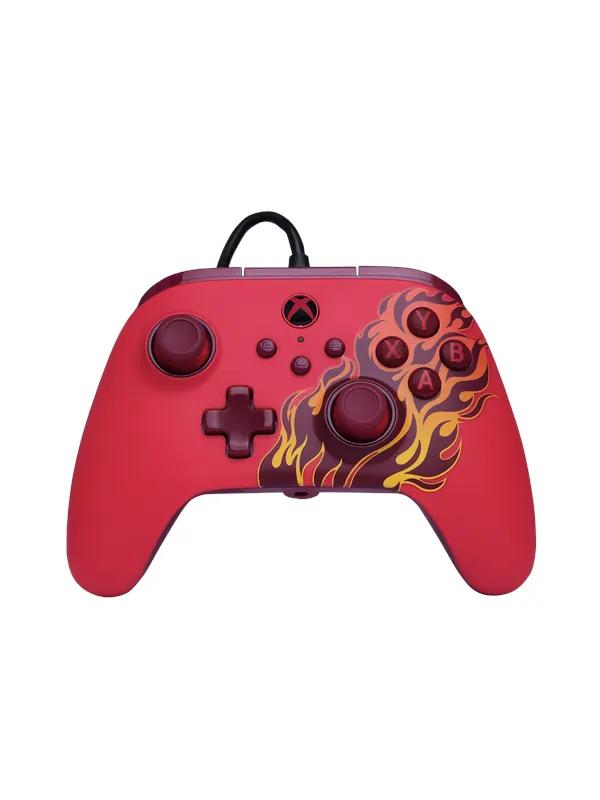 PowerA Advantage, handkontroll med sladd till Xbox Series X|S - Flammande röd - Controller