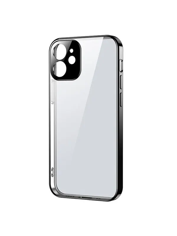 Joyroom New Beauty Series ultra thin case with electroplated frame for iPhone 12 mini black (JR-BP741)