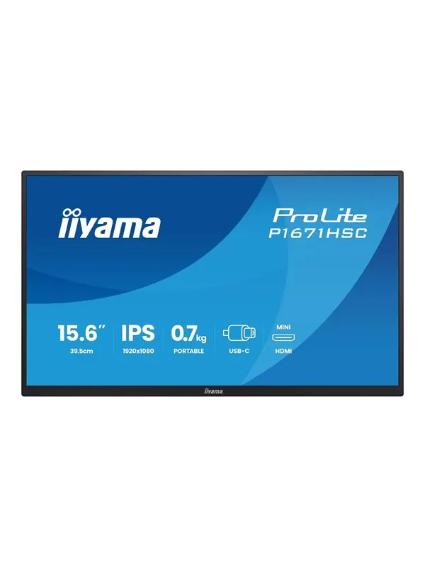 15.6" iiyama ProLite P1671HSC-B1 - LED monitor - Full HD (1080p) - 15.6"