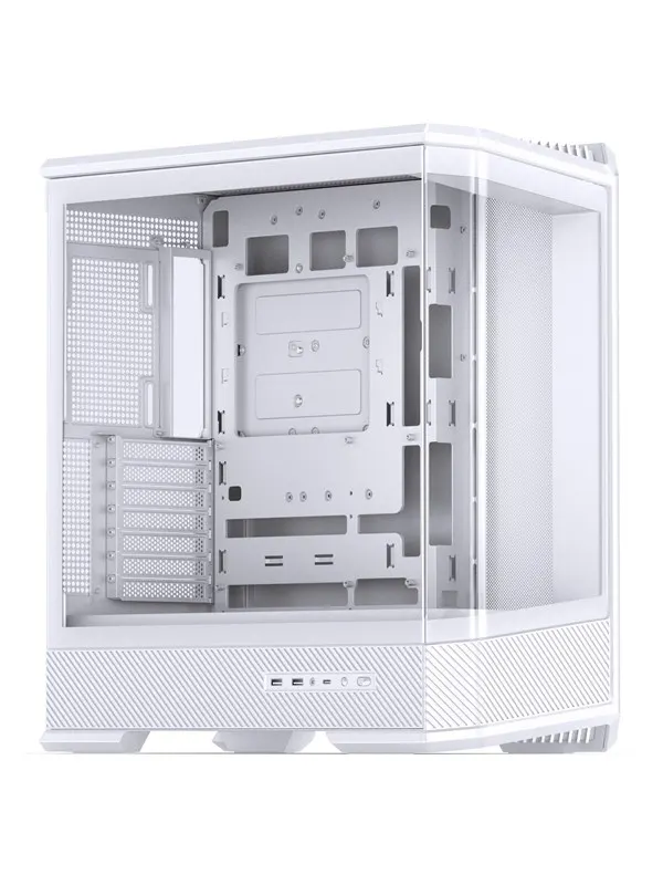 Jonsbo D400 Midi Tower ATX Tempered Glass - whit - Chassi