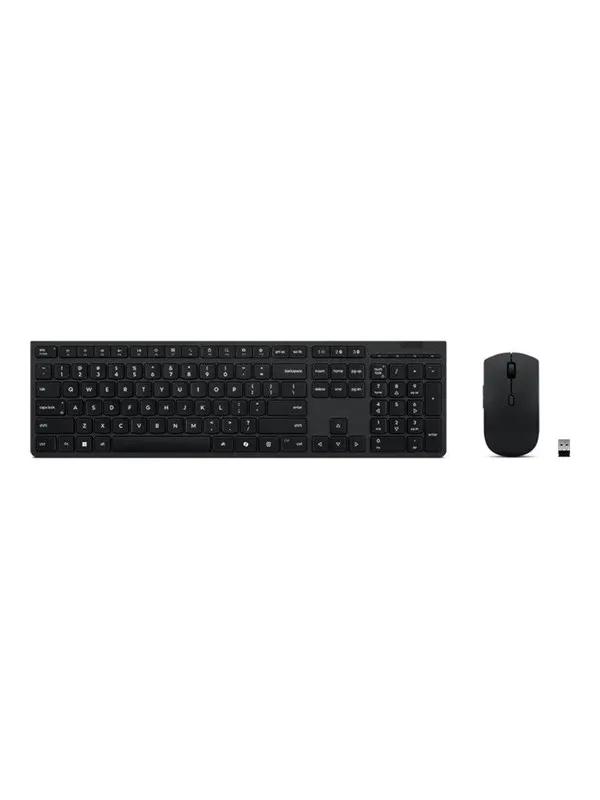 Lenovo Professional - keyboard and mouse set - QWERTY - US with Euro symbol - grey Input Device - Tastatur & Mus set - Engelska - Grå