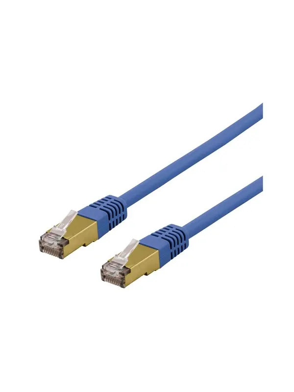 Deltaco SFTP-60BAH - patch cable - 50 cm - blue - Blå - 0.5m